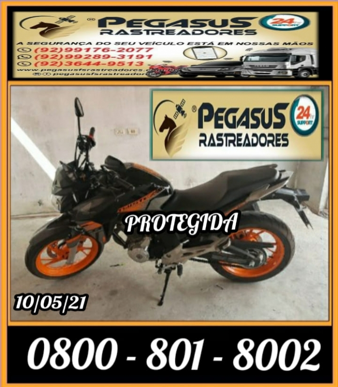 Rastreador Anti-roubo para Motocicleta Instalação Cachoeirinha - Rastreador para Motocicleta Esportiva